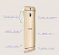 Aluminum crossline bumper case with buckle for HTC one M8 1