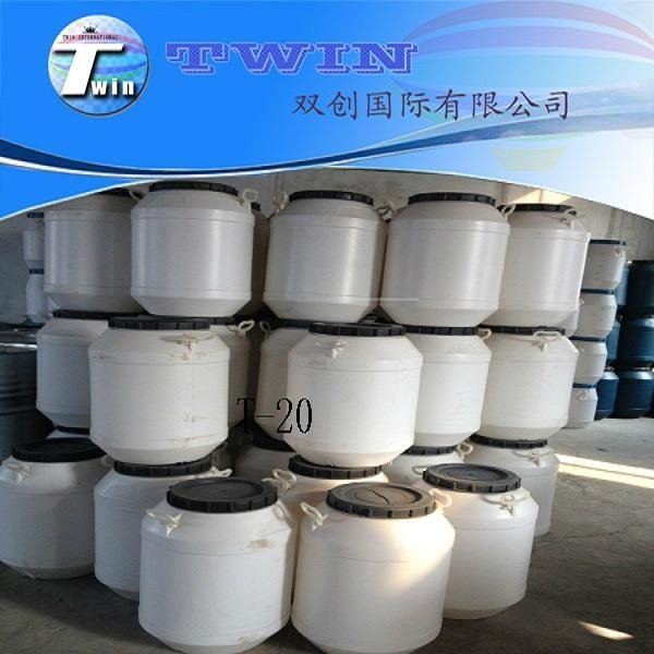 Tween 20 used as emulsifier polyoxyethylene sorbitan monooleate 20 POE
