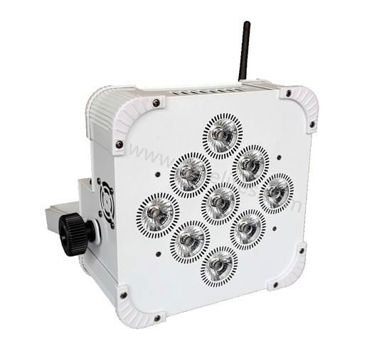 dmx512 power 9*18W RGBWAUV 6in1 parcan  