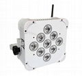 dmx512 power 9*18W RGBWAUV 6in1 parcan