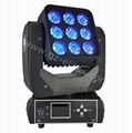 mini liner beam wash 9*12W RGBW 4in1 led moving stage light 1