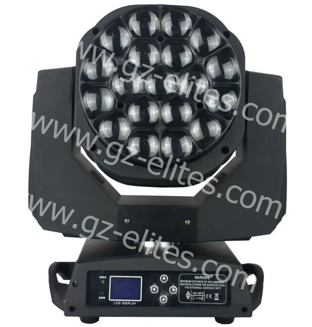 19*15W ZOOM big eye RGBW 4in1 clay paky moving light 2