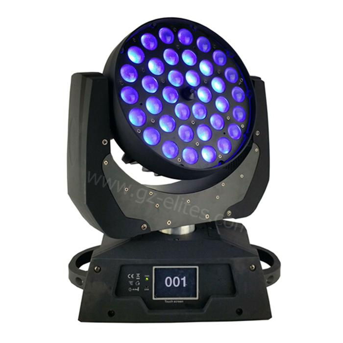 RGBWAUV 6in1 led zoom wash 36*18W moving project light
