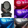 108*3W RGBW wash led moving head disco light 5