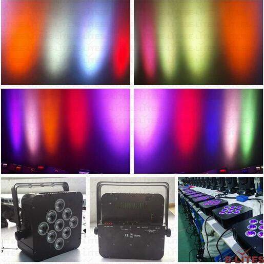 dmx512 power 9*18W RGBWAUV 6in1 parcan   2