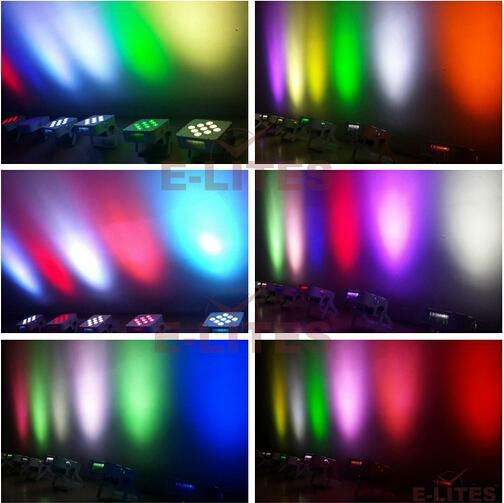 dmx512 power 9*18W RGBWAUV 6in1 parcan   5