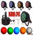 7pcs IP 65 slim par rgbwa 5in1 high power 15w light  5