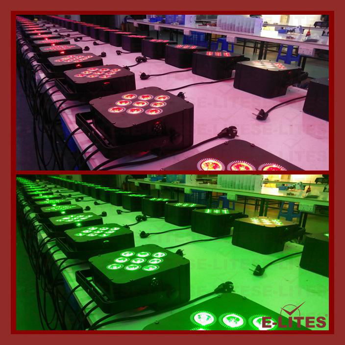 9*18W wireless DMX, remote control, battery led par light 5