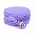 Macaron silicone coin purse