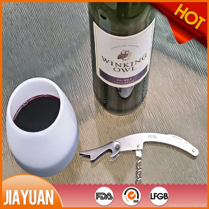 Portable Travel Camping silicone wine glass
