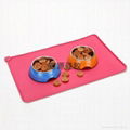 Waterproof silicone pet dog feeding mat