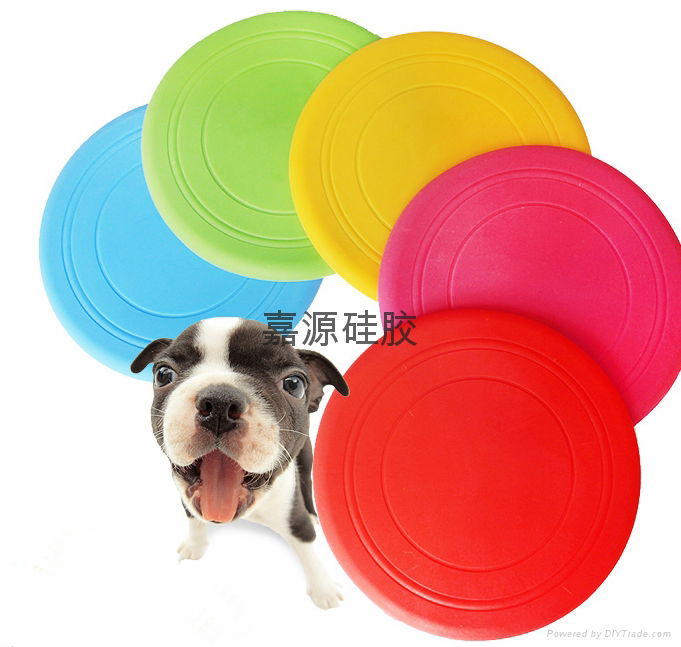 pet dog Toys silicone frisbee 5