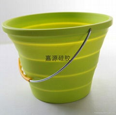 folding silicone ice bucket collapsible water barrel