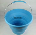 folding silicone ice bucket collapsible water barrel 3