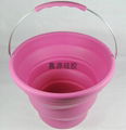 folding silicone ice bucket collapsible water barrel