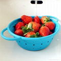 collapsible silicone colander basket strainer bowl