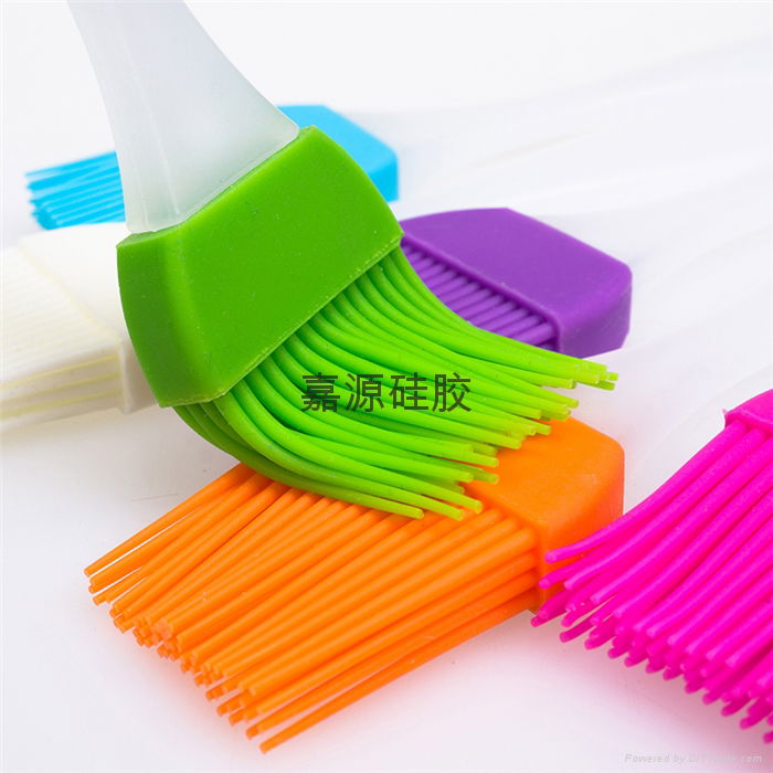 plastic handle BBQ silicone oil brush 5