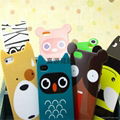 3D Cartoon Animal Shaped silicone mobile phone case