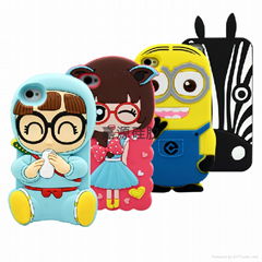 3D Cartoon Animal Shaped silicone mobile phone case