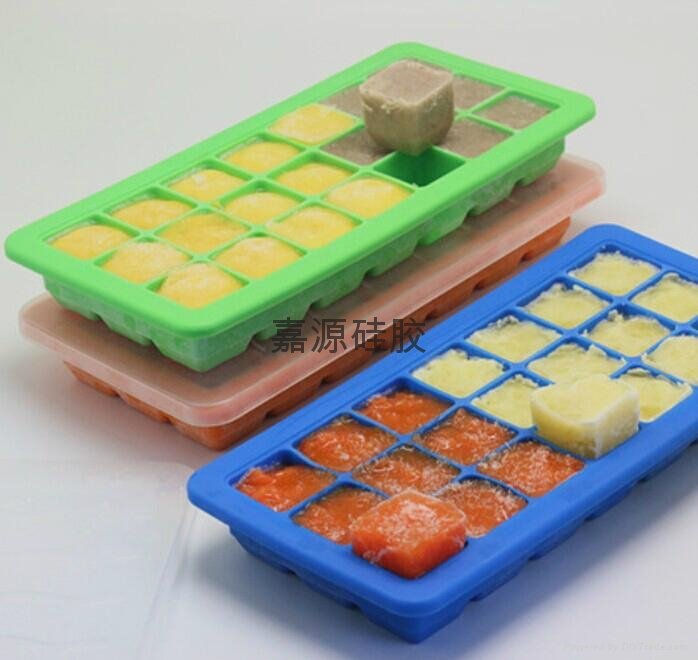 软硅胶冰格硅胶冰块模具制冰盘 3