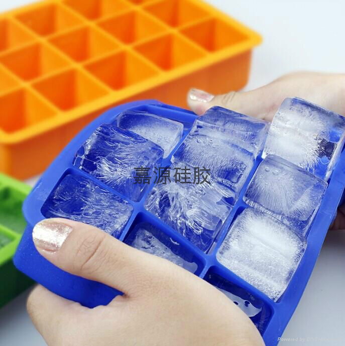 软硅胶冰格硅胶冰块模具制冰盘 4