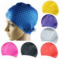 Custom logo waterproof silicone swimming cap