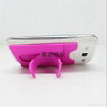 touch-u silicone cell phone stand card holder