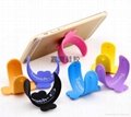 touch-u silicone cell phone stand card holder