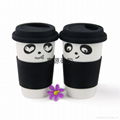 FDA standard silicone coffee cup lid cup sleeve