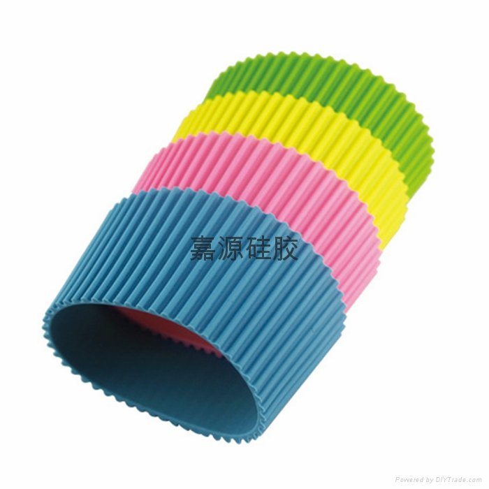 FDA standard silicone coffee cup lid cup sleeve 5