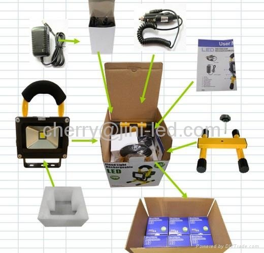 JN Outdoor Rechargeable Portable Led Floodlight with stand 2
