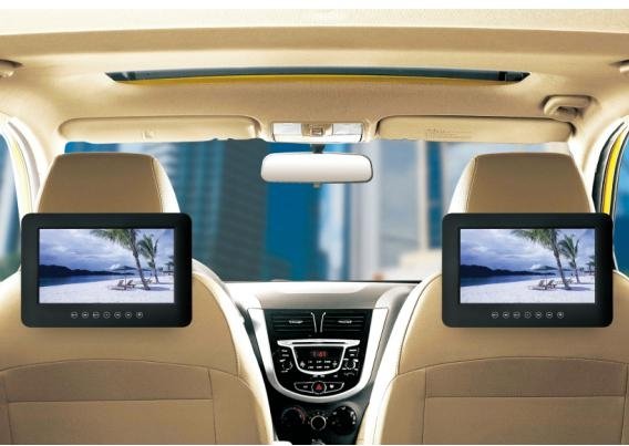 9 inch car headrest monitor with hdmi input for universal auto 2
