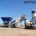 HZS25 mobile concrete batching plant for