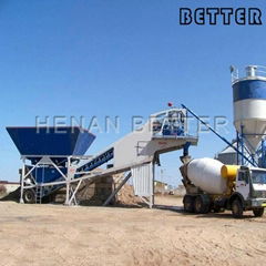 HZS25 mobile concrete batching plant for sale