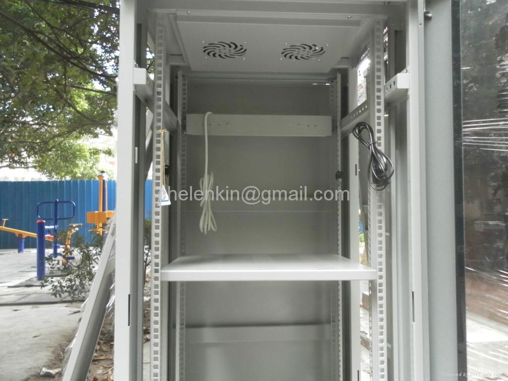  19" rack cabinet for fiber optic patch panels 2