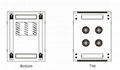 Universal Server Rack with double perforated door 3