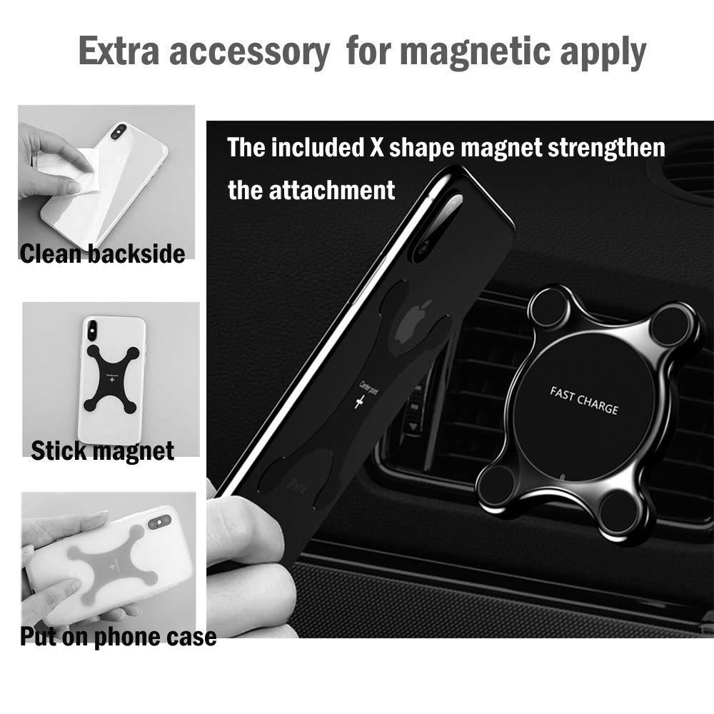 7.5W Fast Magnetic QI Wireless Car Charger Compatible all Qi-Enabled Device 5