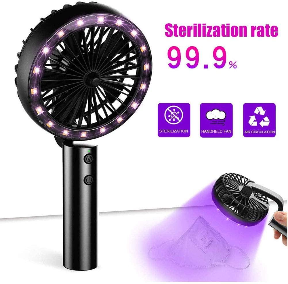 UV Disinfection Handheld Fan,Portable Three-Speed Adjustment - UV Fan ...