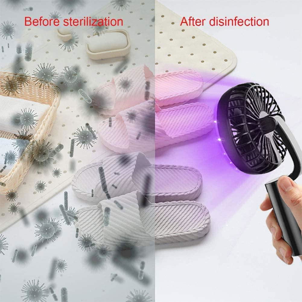 UV Disinfection Handheld Fan,Portable Three-Speed Adjustment - UV Fan ...