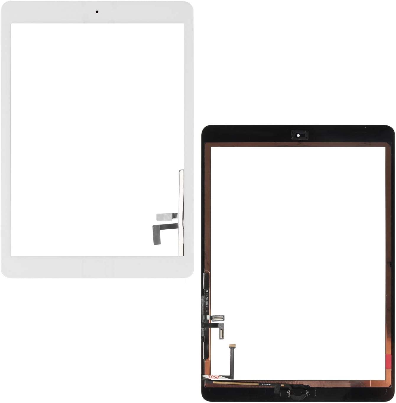 Touch Screen Glass Digitizer Replacement with Home Flex,Adhesive for iPad Air 2