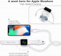 2in1 Portable Wireless Charger Cable for iWatch,iPhone and iPad