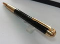Black police Style ball pen Rose Gold pens