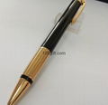 Black police Style ball pen Rose Gold pens