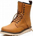 Genuine Leather Flat Casual Boots For