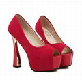 Attractive Cotton Cloth High Heel Platform for Women 2