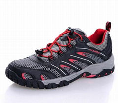 Genuine Leather rubber sole hiking climbing trekking outdoor shoes for men