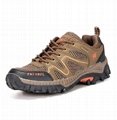 Genuine Leather rubber sole hiking climbing trekking outdoor shoes for men 3