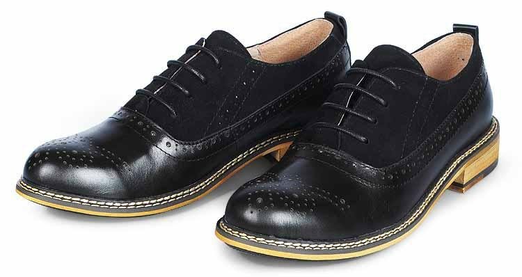 sharp toe formal style genuine leather flat dress shoes for men 4