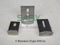 T bracket of marble anchor