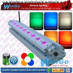 battery power wireless dmx bar light